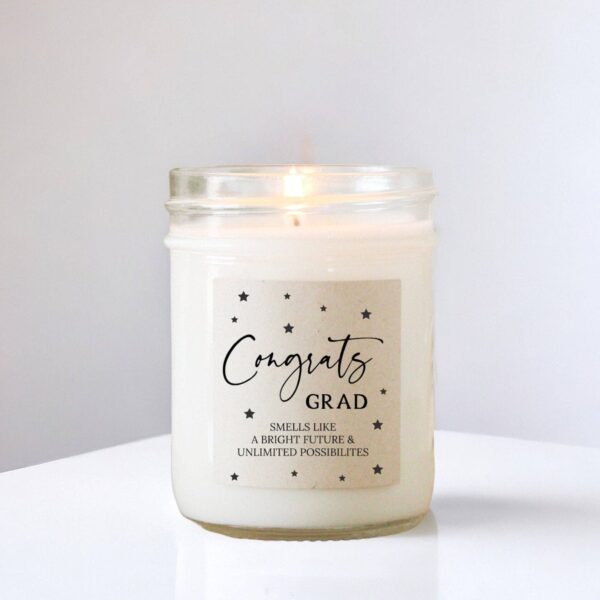 Congrats Grad Soy Candle Bora Bora - Image 3