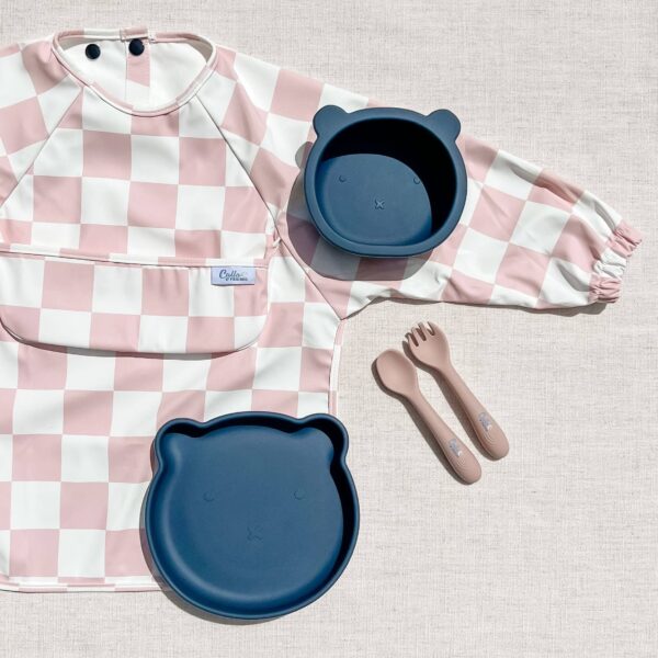 The Grayson Long Sleeve Bib - Checkered: Powder Blue - Image 16