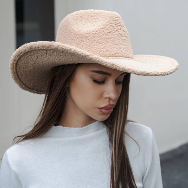 Fleece Teddy Bear Fedora/Cowboy Hat - Image 5