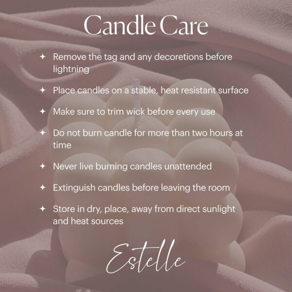 Ribbon Taper Candle: Nude - Image 7