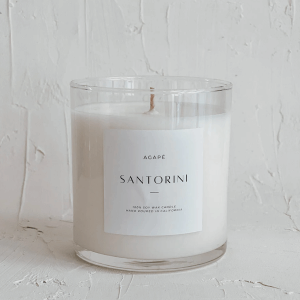 SANTORINI CANDLE: 11 oz SINGLE WICK (CASE OF 4)