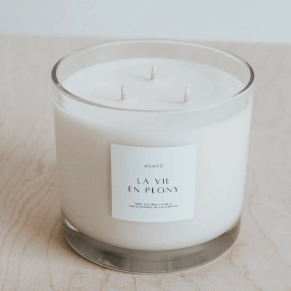LA VIE EN PEONY CANDLE: 11 oz SINGLE WICK - Image 2