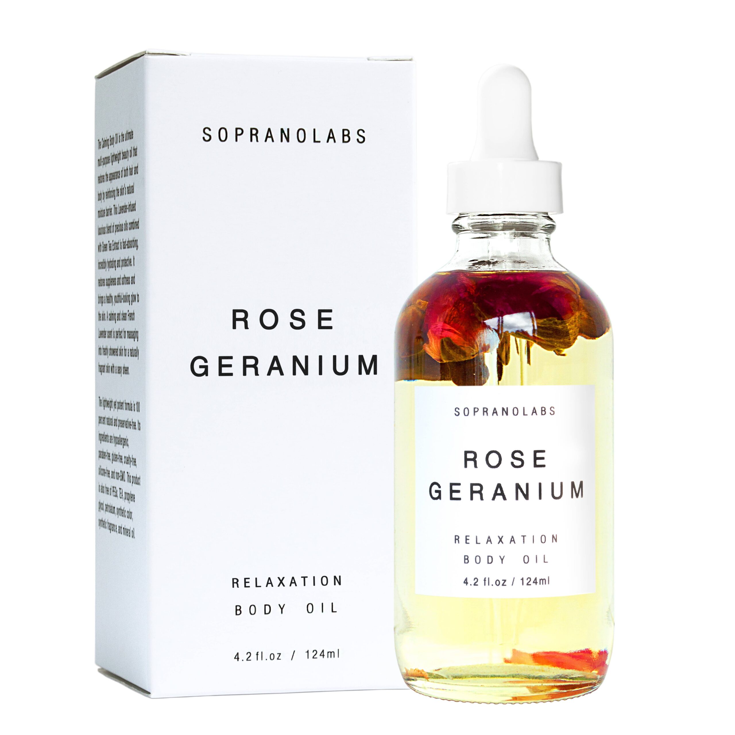 SopranoLabs - Rose Geranium Body Oil. SPA Gift for her