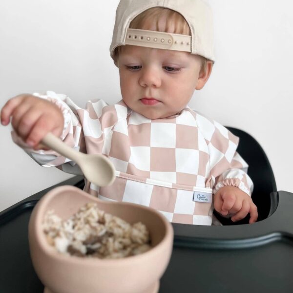 The Grayson Long Sleeve Bib - Checkered: Powder Blue - Image 9