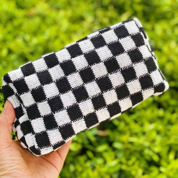 Check Yourself Cosmetic Bag: Black
