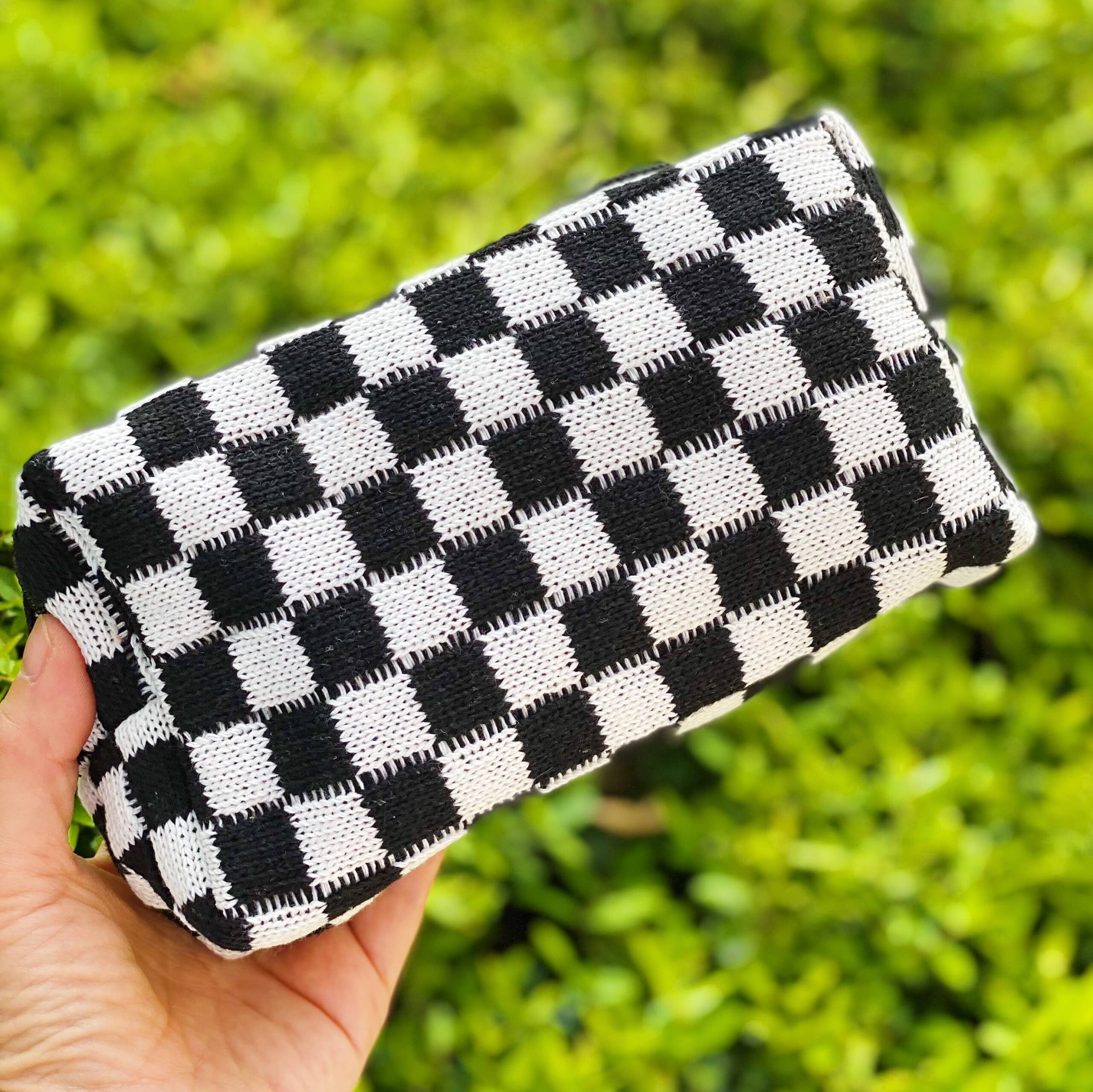 Check Yourself Cosmetic Bag: Black
