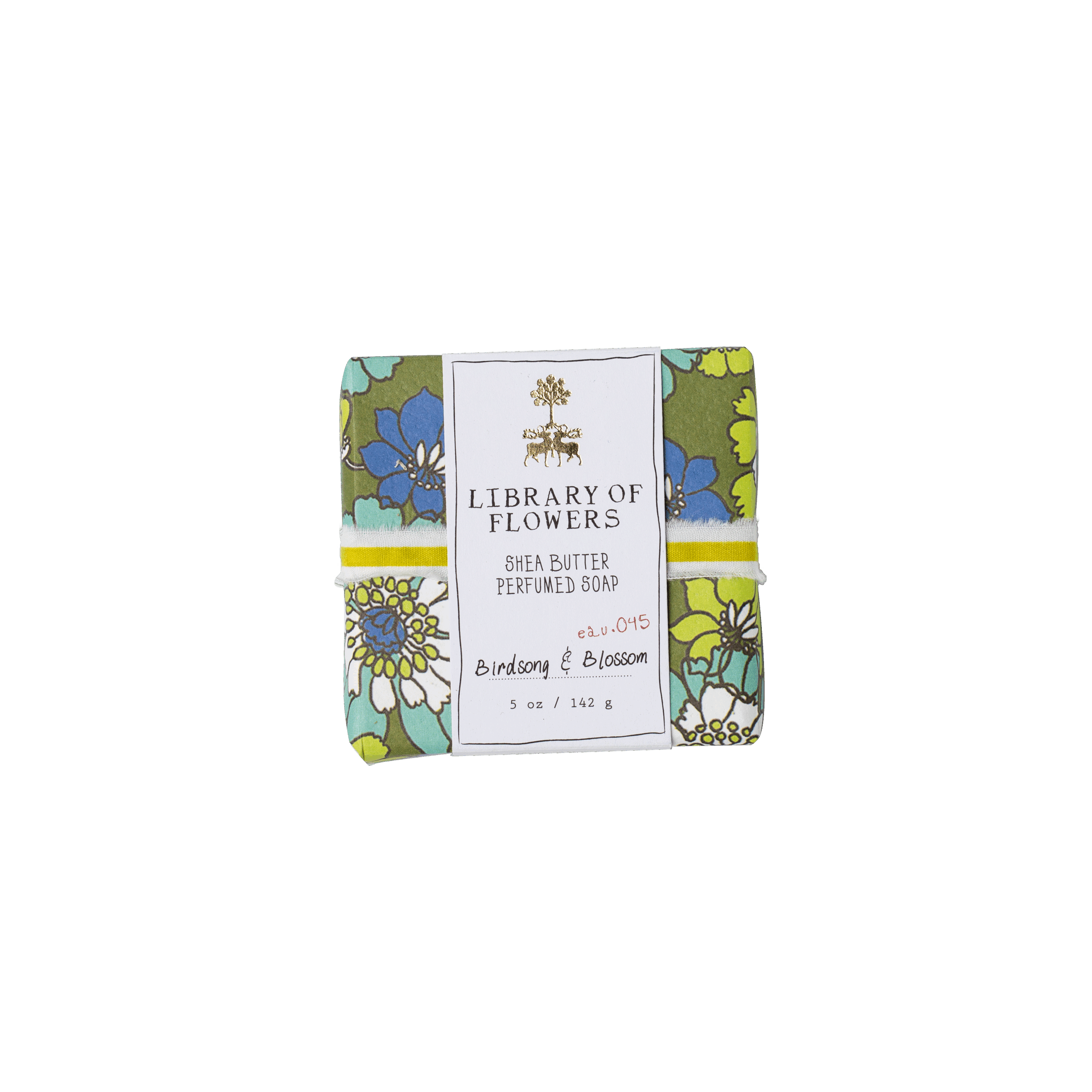 GREEN & BLUE FLORAL SQUARE SOAP