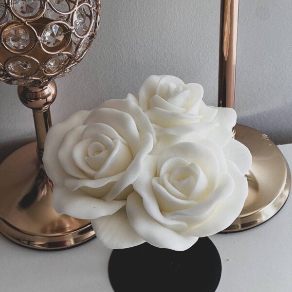 Rose Candle 2x5.5in Cream, Honeysuckle Jasmine - Image 8
