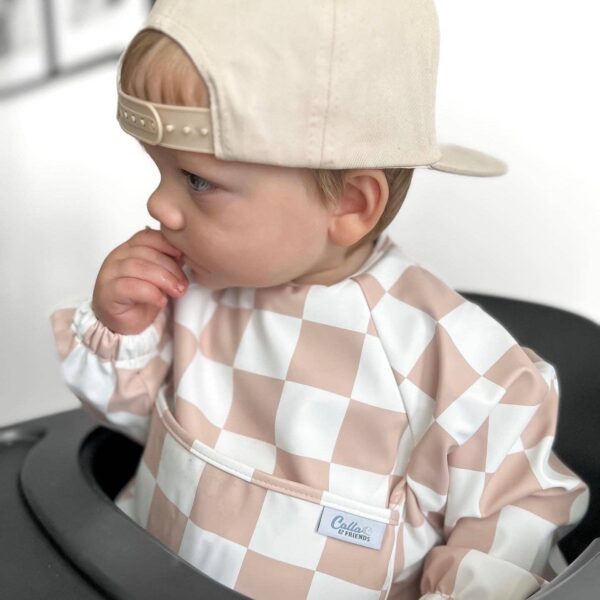 The Grayson Long Sleeve Bib - Checkered: Powder Blue - Image 8
