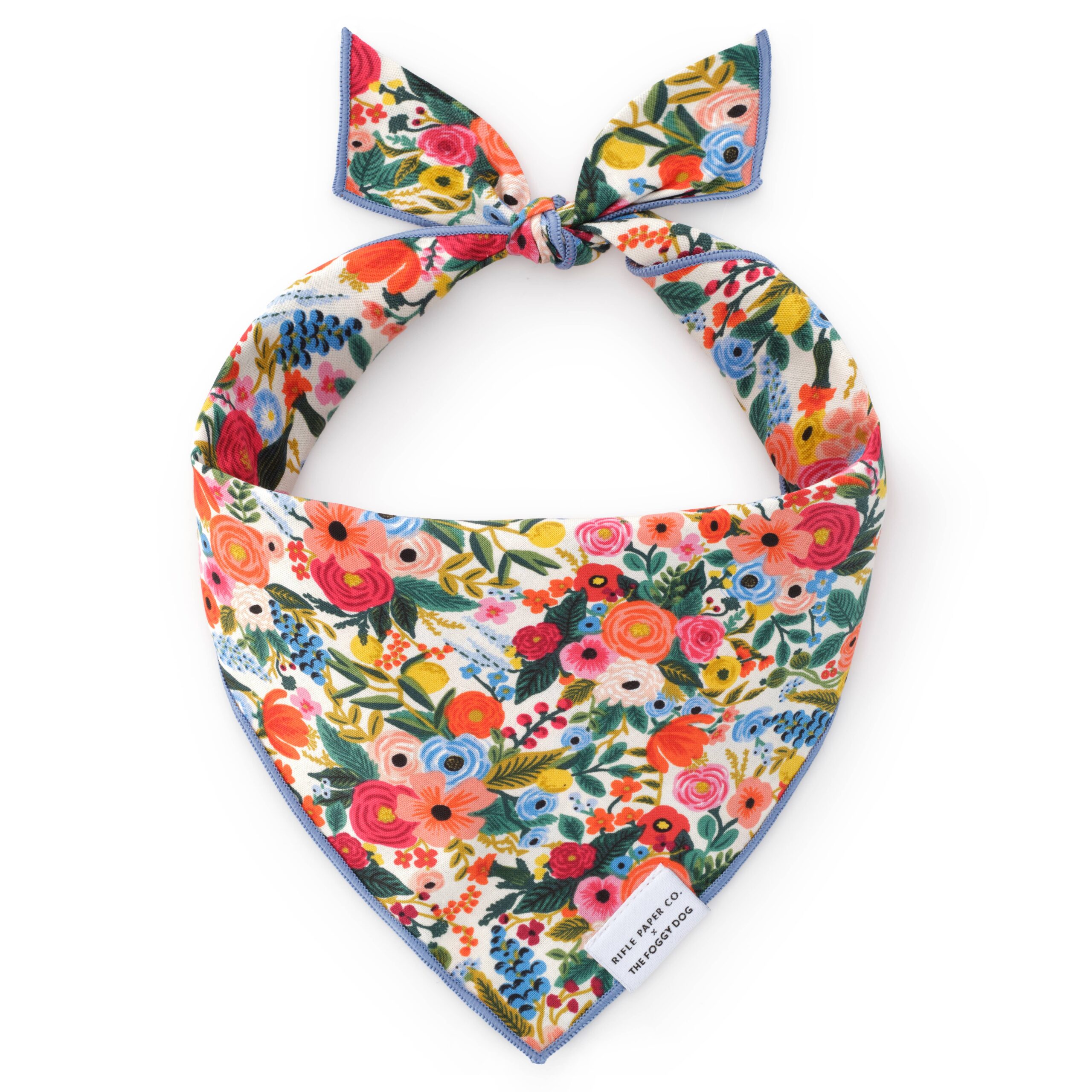 Rifle Paper Co. x TFD Garden Party Dog Bandana: Medium