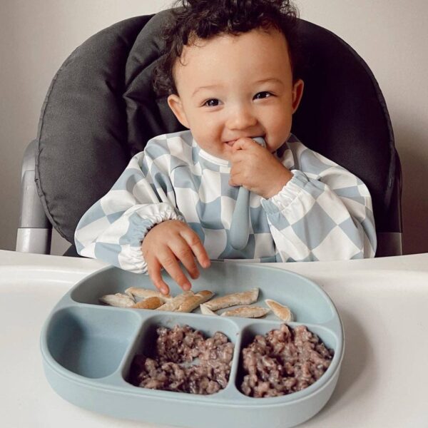 The Grayson Long Sleeve Bib - Checkered: Powder Blue - Image 10
