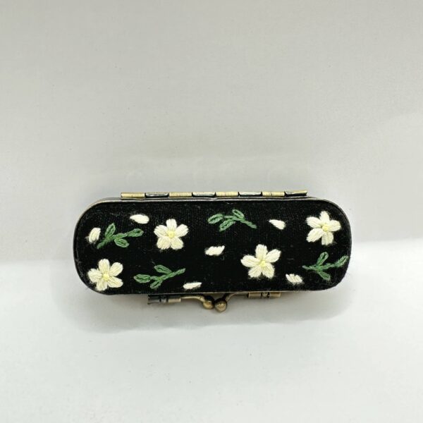 Embroidered Lipstick Case, Collection Cecilia: Yellow - Image 5