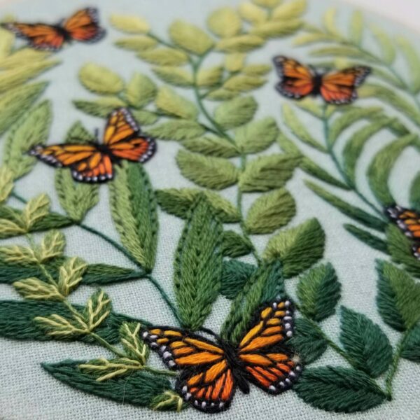 "Love Grows" butterfly hand embroidery kit - Image 2