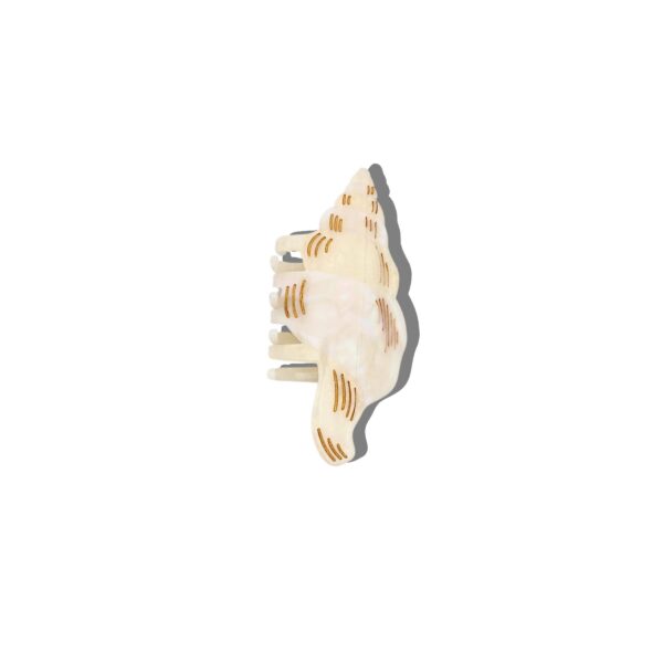 Hand-Painted Conch Shell Claw Hair Clip: Blue - Image 6