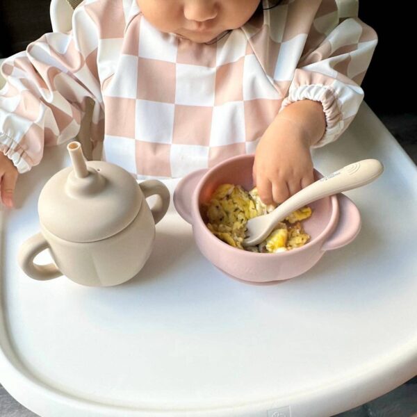 The Grayson Long Sleeve Bib - Checkered: Powder Blue - Image 13