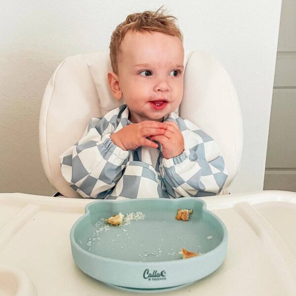 The Grayson Long Sleeve Bib - Checkered: Powder Blue - Image 12