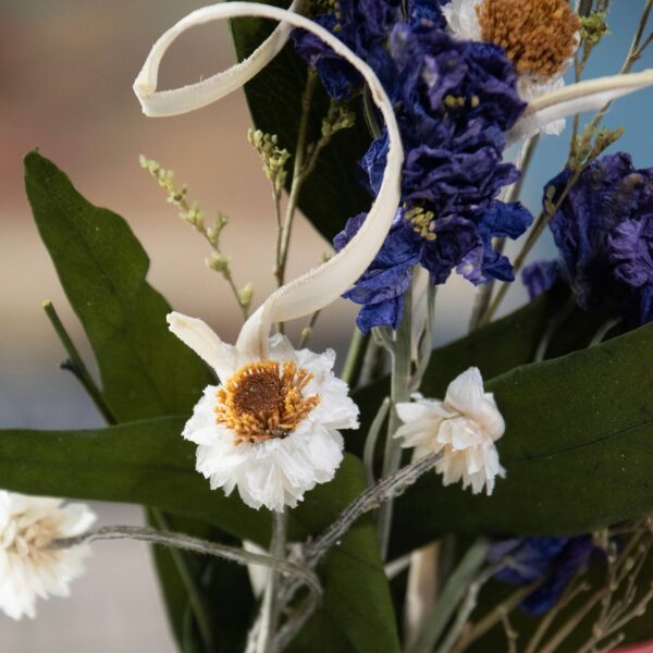 Andaluca - Eucalyptus & Purple Larkspur Mini Bouquet - Image 3
