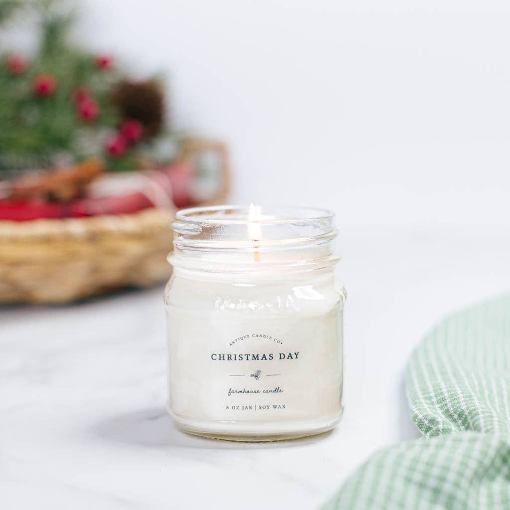 Antique Candle Co.® - Christmas Day - Soy Wax Mason Jar Candle
