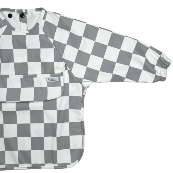 The Grayson Long Sleeve Bib - Checkered: Powder Blue - Image 4