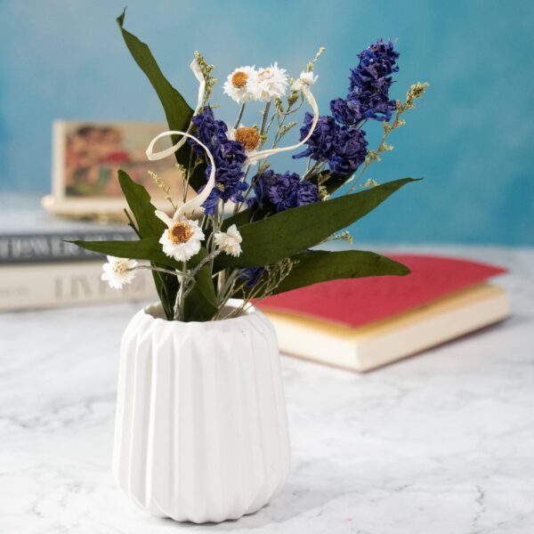 Andaluca - Eucalyptus & Purple Larkspur Mini Bouquet - Image 4
