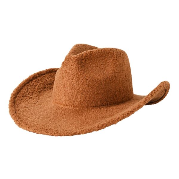 Fleece Teddy Bear Fedora/Cowboy Hat - Image 2