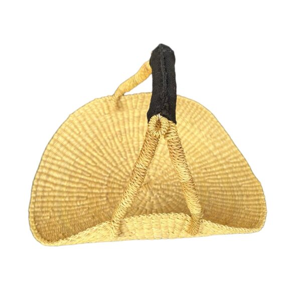 The African Home Goods - Bolga Forging or Flower Basket Black Cloth Handle - Image 2
