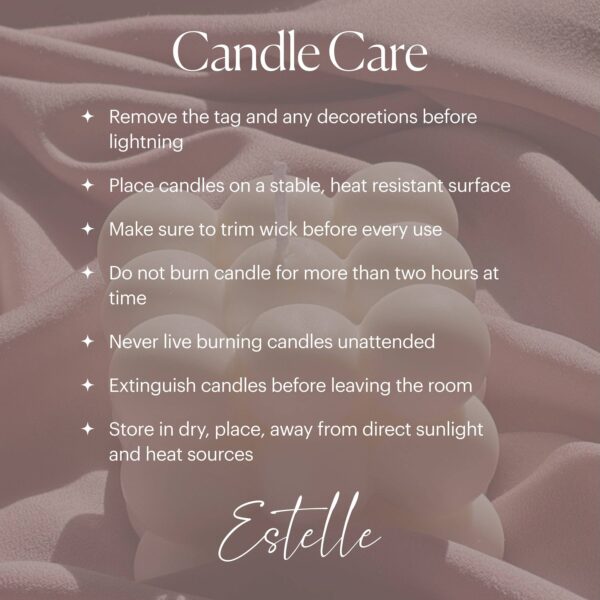 Cute Hydrangea Ball Candle: Cream, Unscented - Image 6