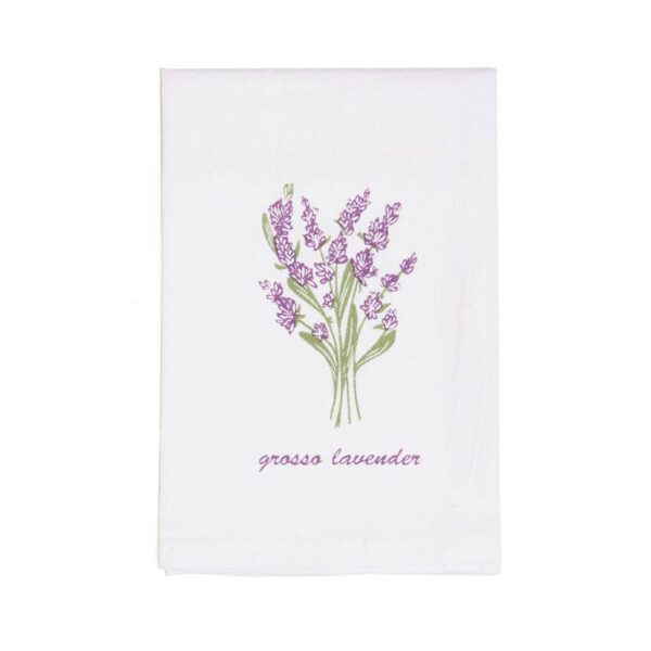 Lavender Towel – 100% Cotton, 4 Designs, 15.7"x23.6": Grosso Lavender