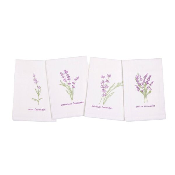Lavender Towel – 100% Cotton, 4 Designs, 15.7"x23.6": Grosso Lavender - Image 2