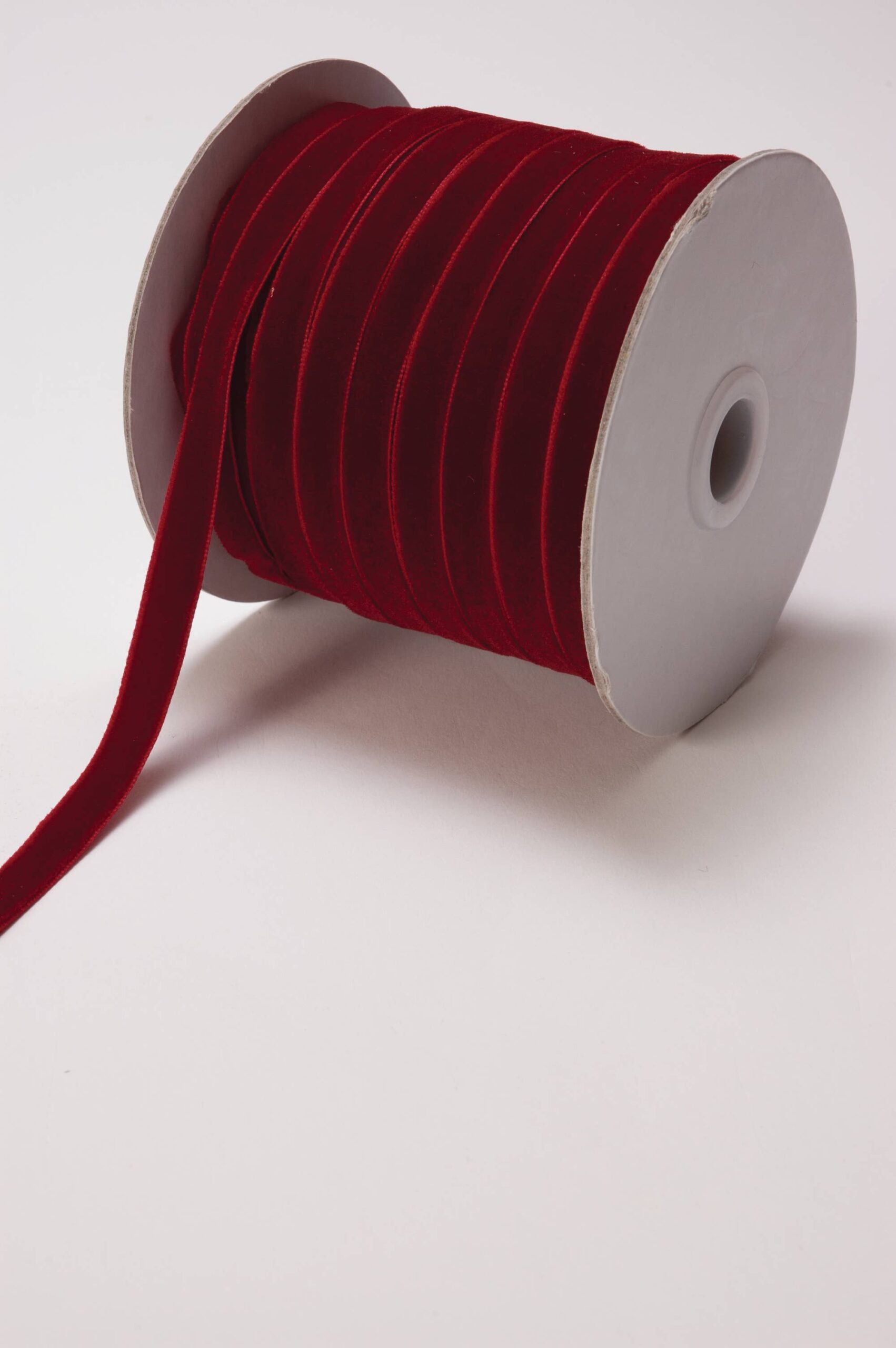 3/8" Wine Classic Woven Velvet Ribbon