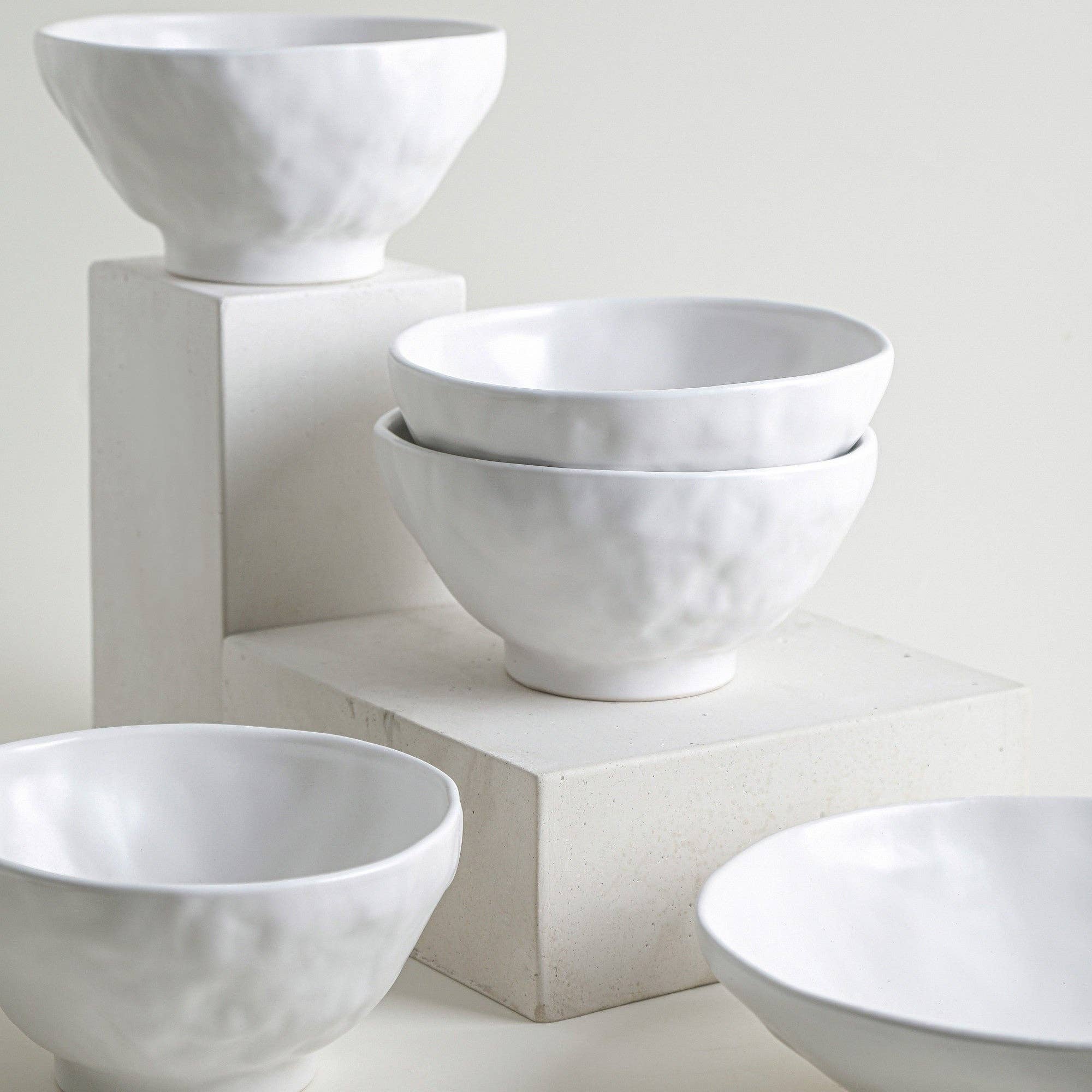 Nendo Stoneware Dinnerware Set - White - Image 4