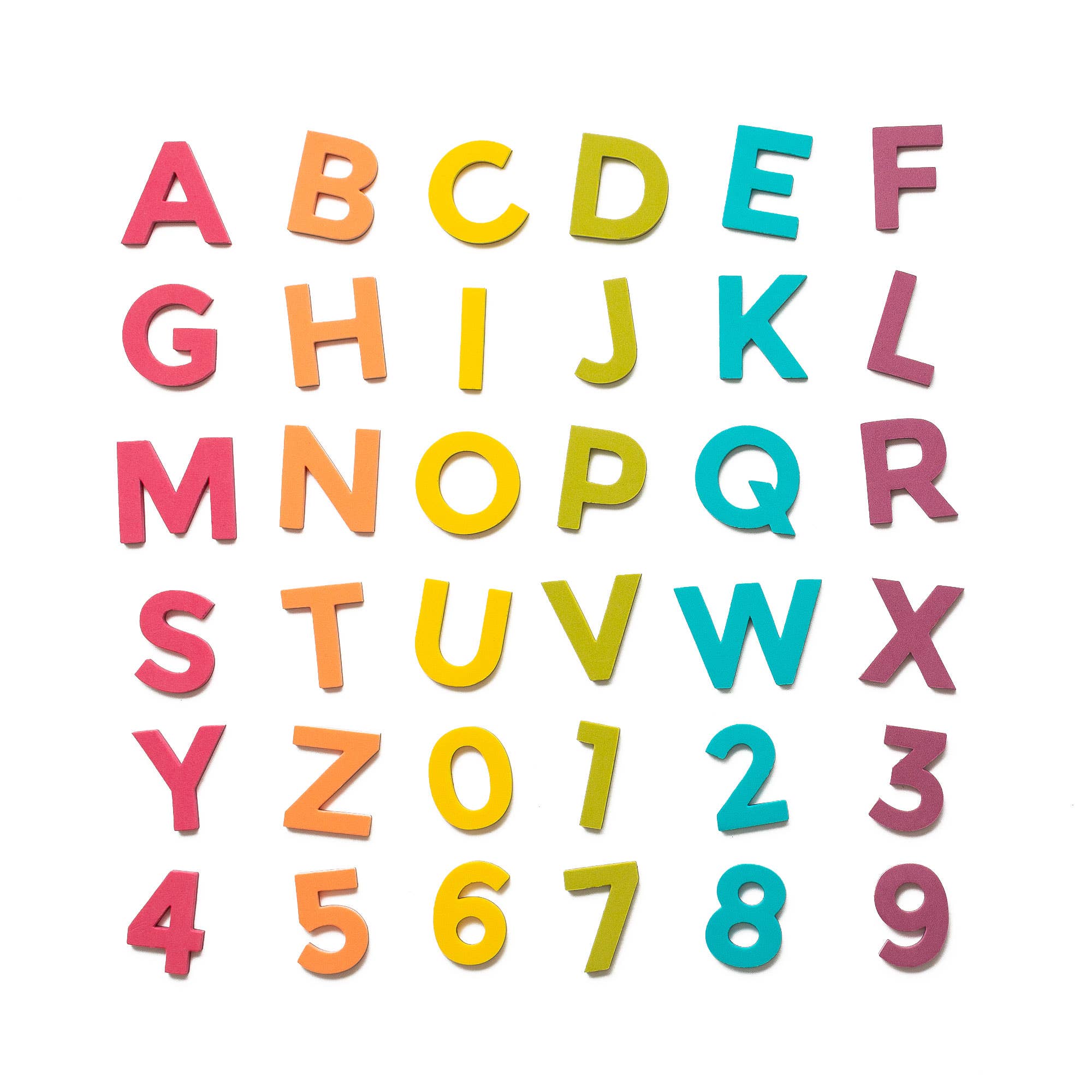 2" 36pc Rainbow Pop Magnetic Letters - Image 2