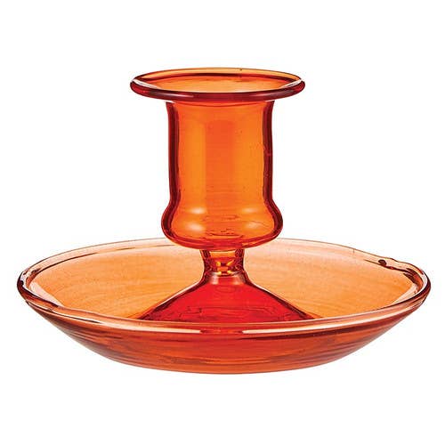47th & Main- Amber Taper Candleholder