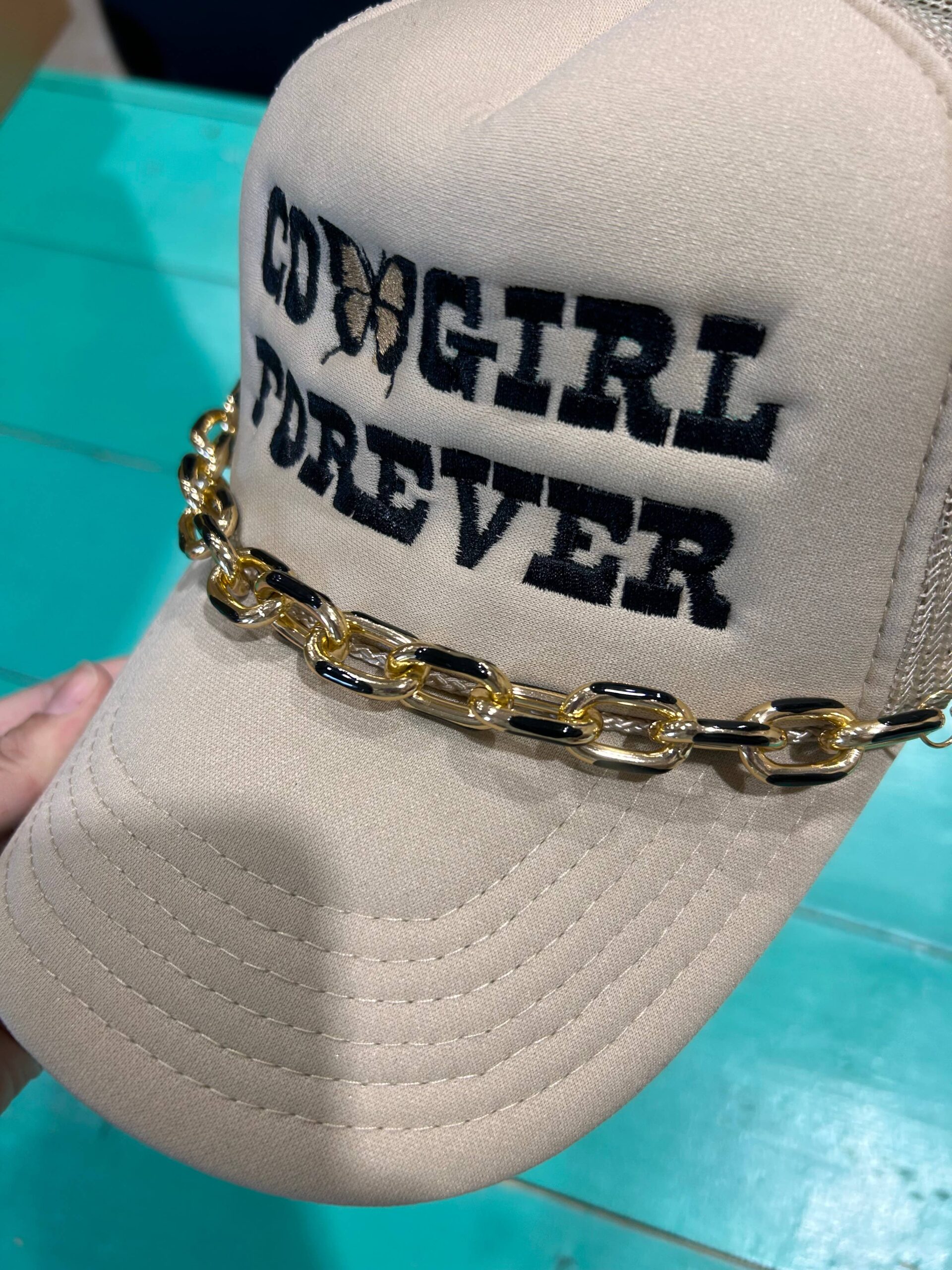 Chunky Black Enamel Dipped Trucker Chain
