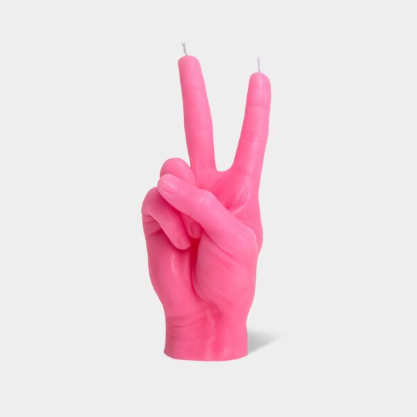 54 Celsius - CandleHand "Peace" Candle - Handmade, 8" Tall & Real Skin - Image 2