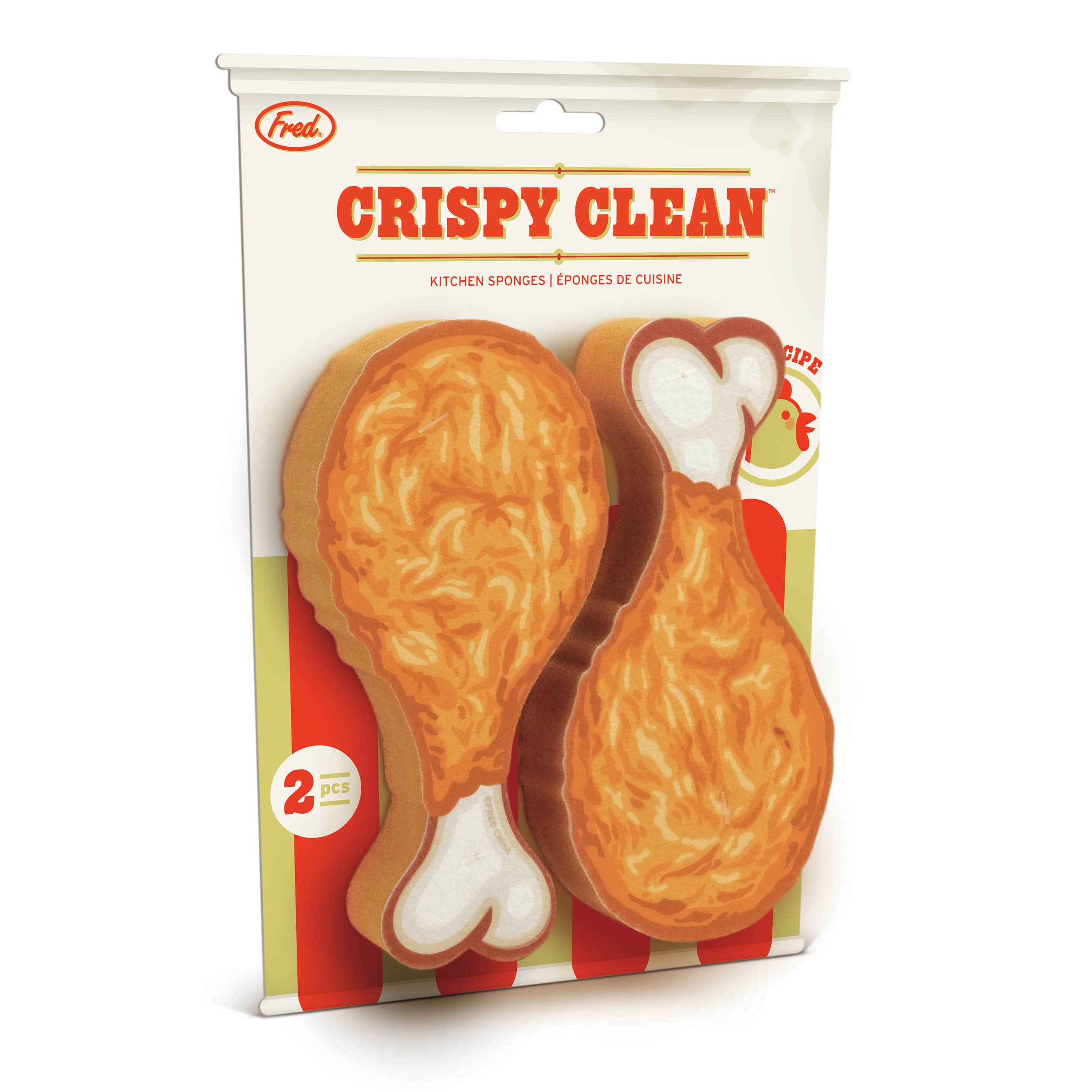 Sponges - CRISPY CLEAN, Fried Chicken Sponges - Set of 2 - Image 6