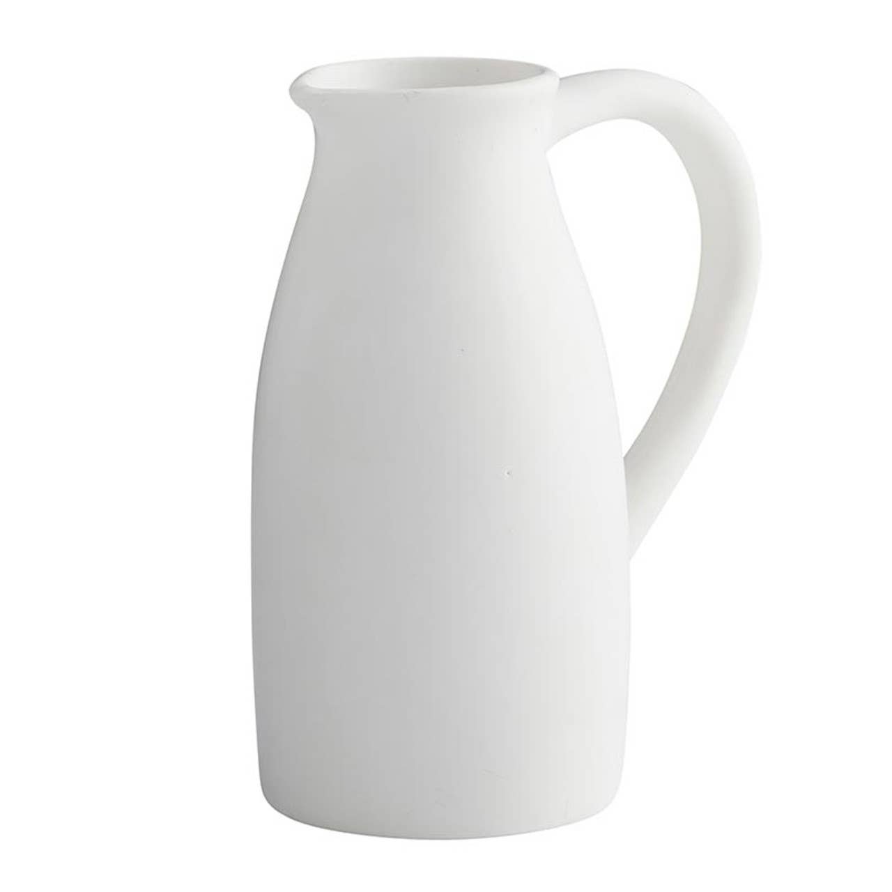 47th & Main White Ceramic Pitcher