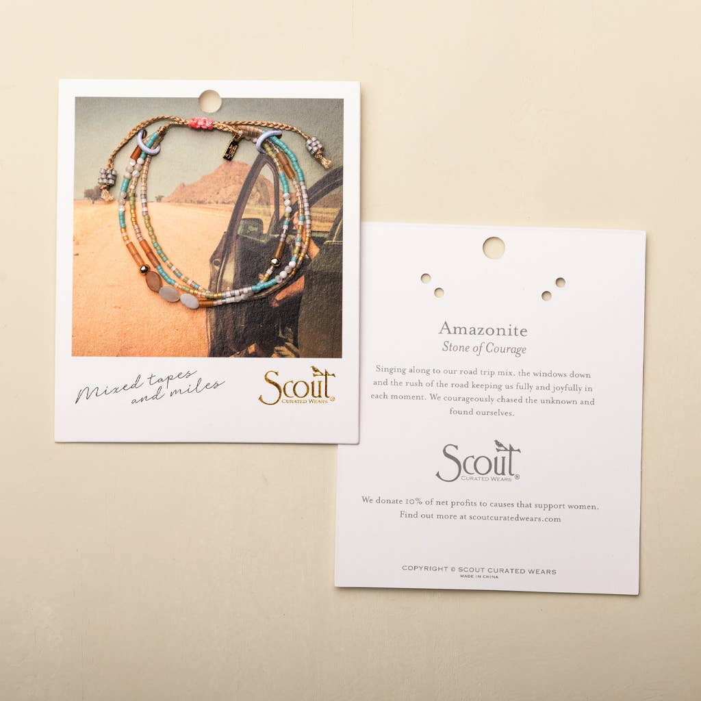 Mixed Media Bracelet - Harmony/Blue Howlite/Gold - Image 4