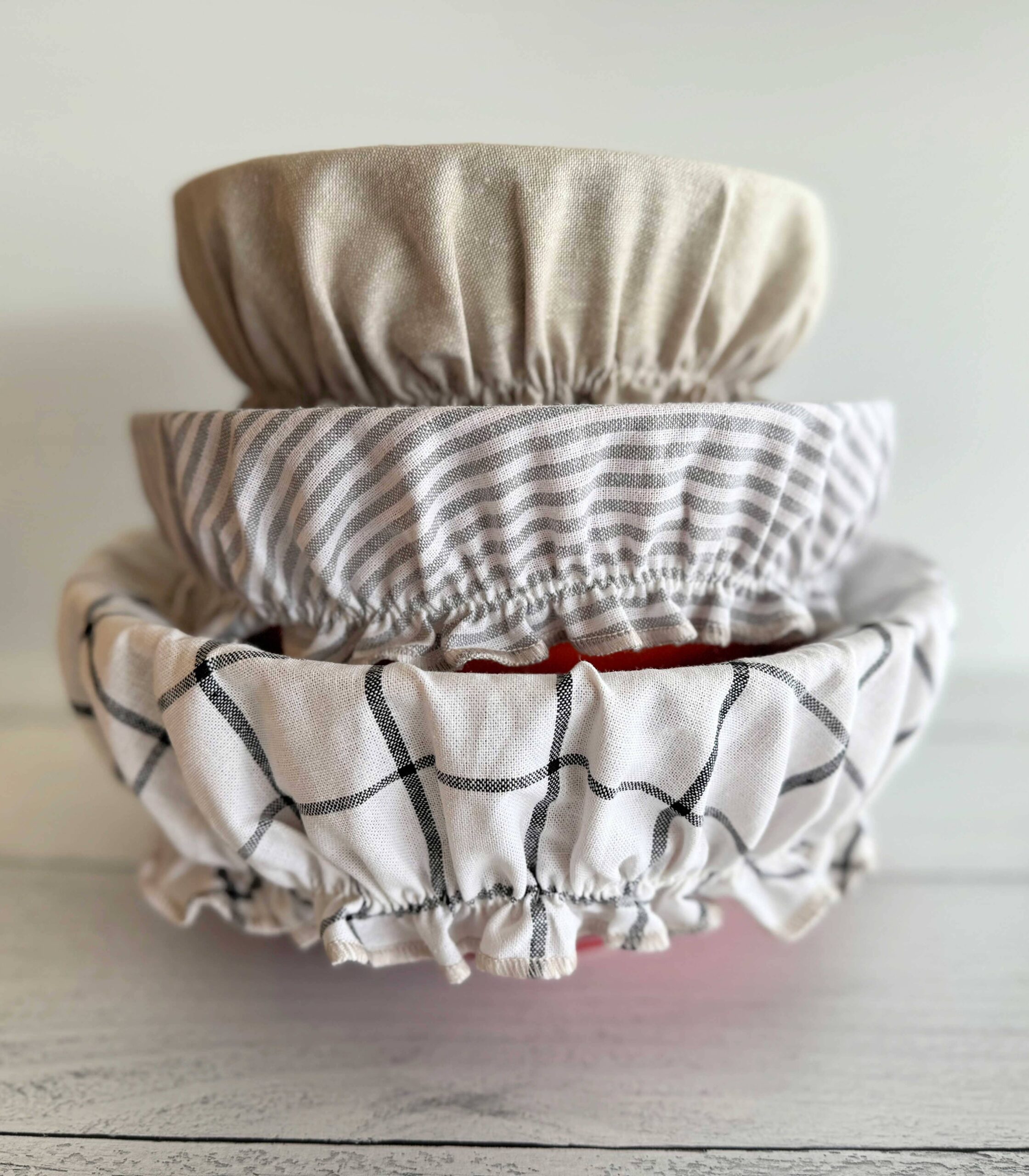 Dot and Army - Classic Reusable Fabric Bowl Covers- set of three