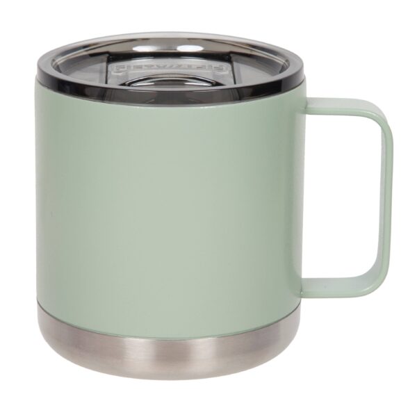15 oz Double-Wall Vacuum Insulated Camp Mug with Slide Lid: Forest Green - Image 9