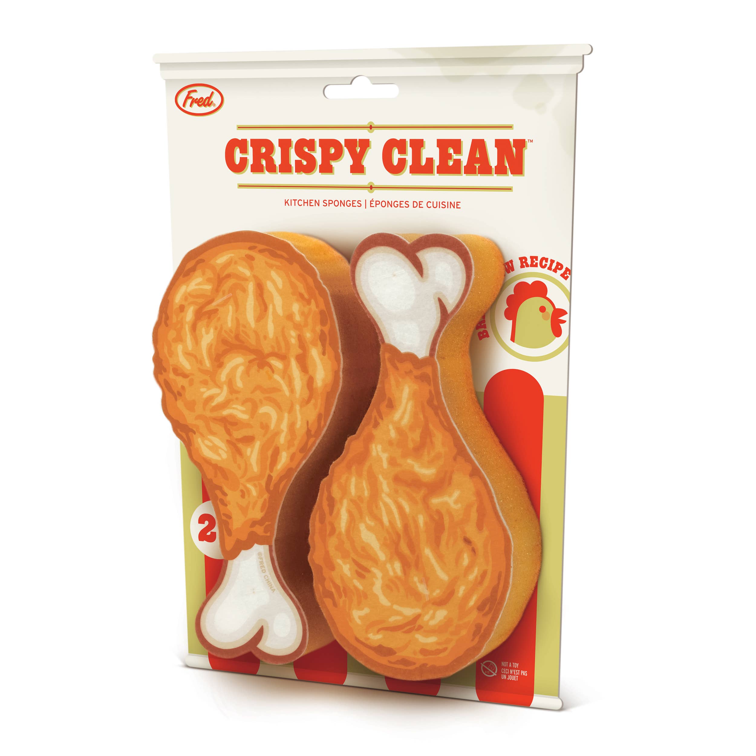 Sponges - CRISPY CLEAN, Fried Chicken Sponges - Set of 2 - Image 5