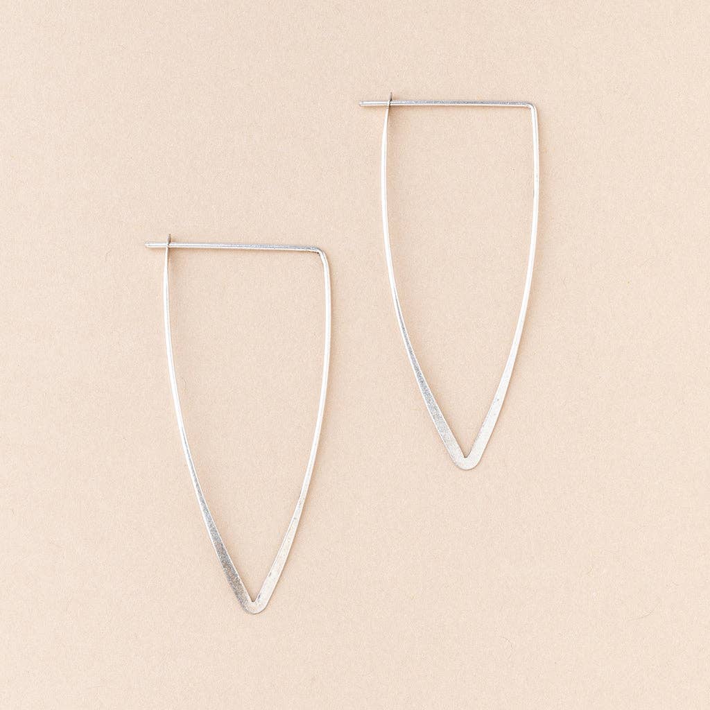 Refined Earring Collection - Galaxy Triangle/Sterling Silver