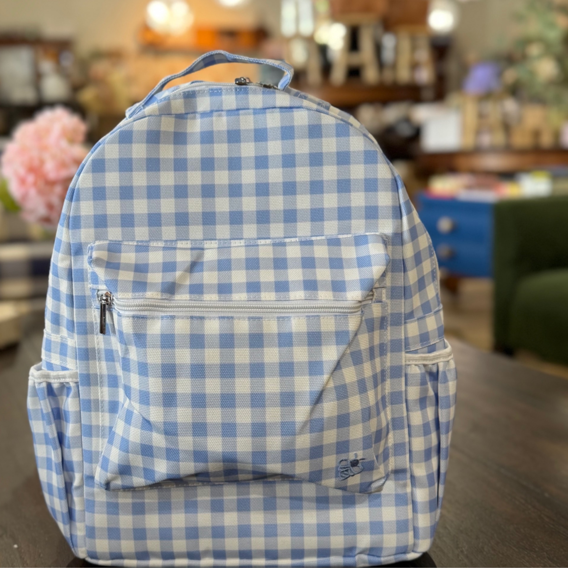 Backpack - Blue Gingham