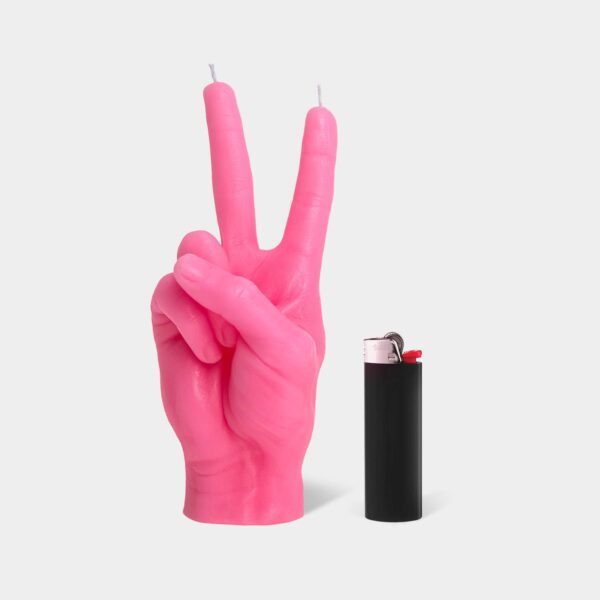54 Celsius - CandleHand "Peace" Candle - Handmade, 8" Tall & Real Skin - Image 13