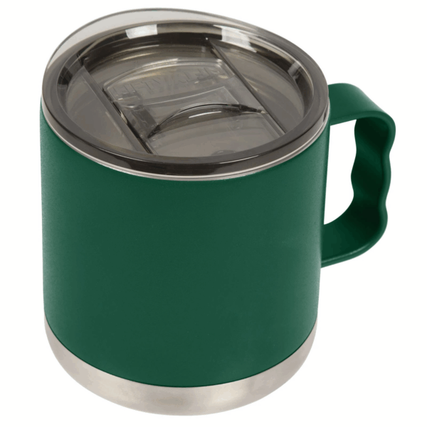 15 oz Double-Wall Vacuum Insulated Camp Mug with Slide Lid: Forest Green - Image 13