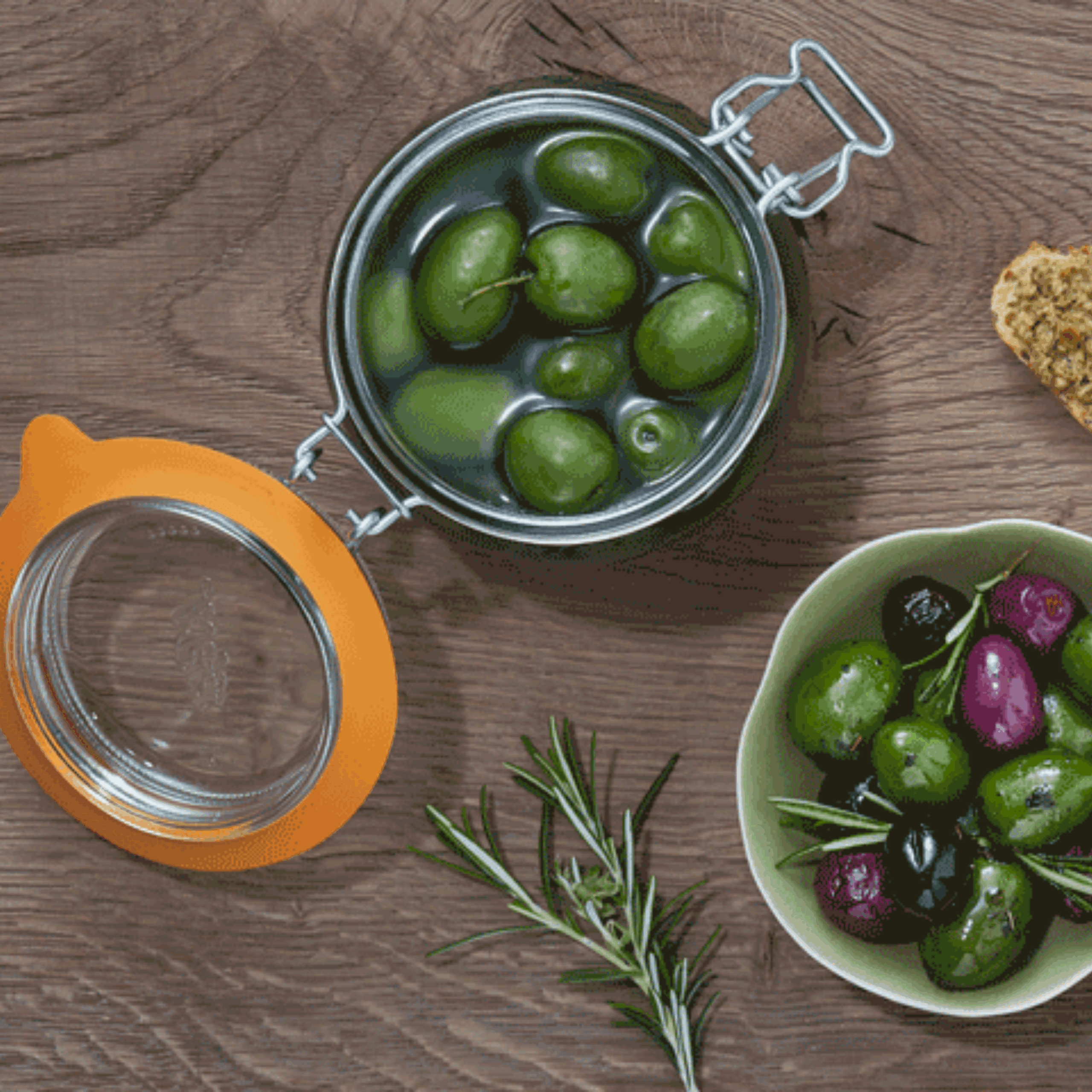 Le Parfait - 500ml Rounded French Glass Storage Jar WAirtight Rubber Sea - Image 4