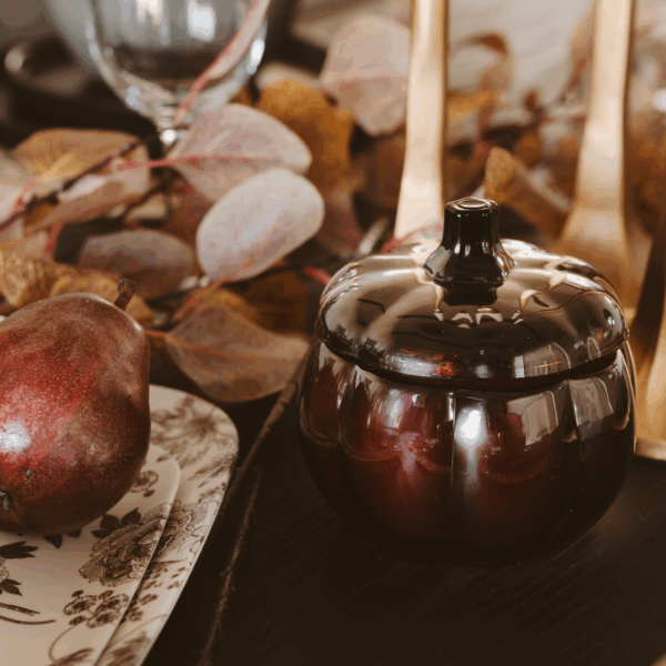 Hello Fall Soy Candle - 20oz Pumpkin Jar - Image 7