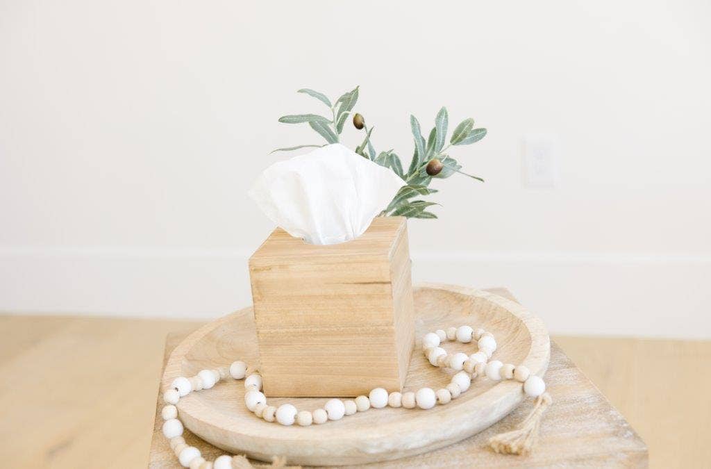 5x6x5 Wood Tissue Box