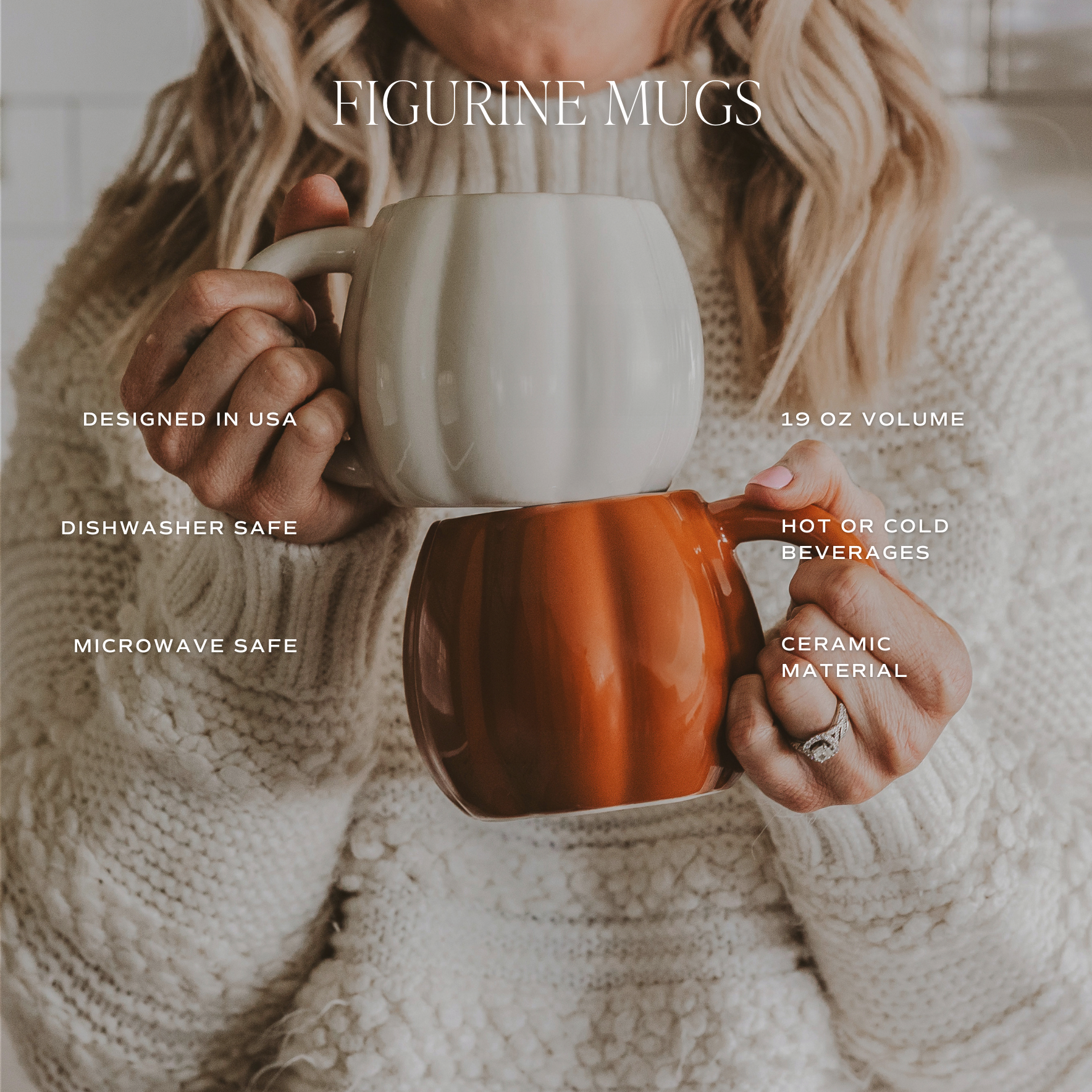 Cream Pumpkin Coffee Mug - Image 4