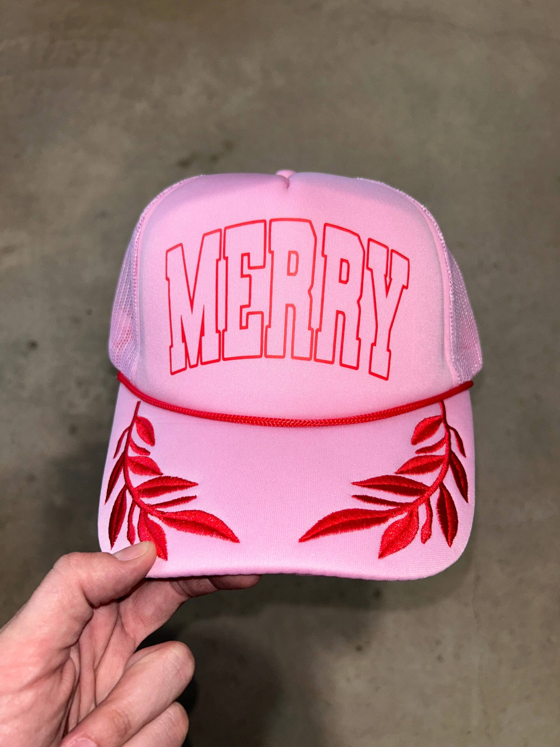 MERRY Captain Trucker Hat | Christmas Cap | Santa